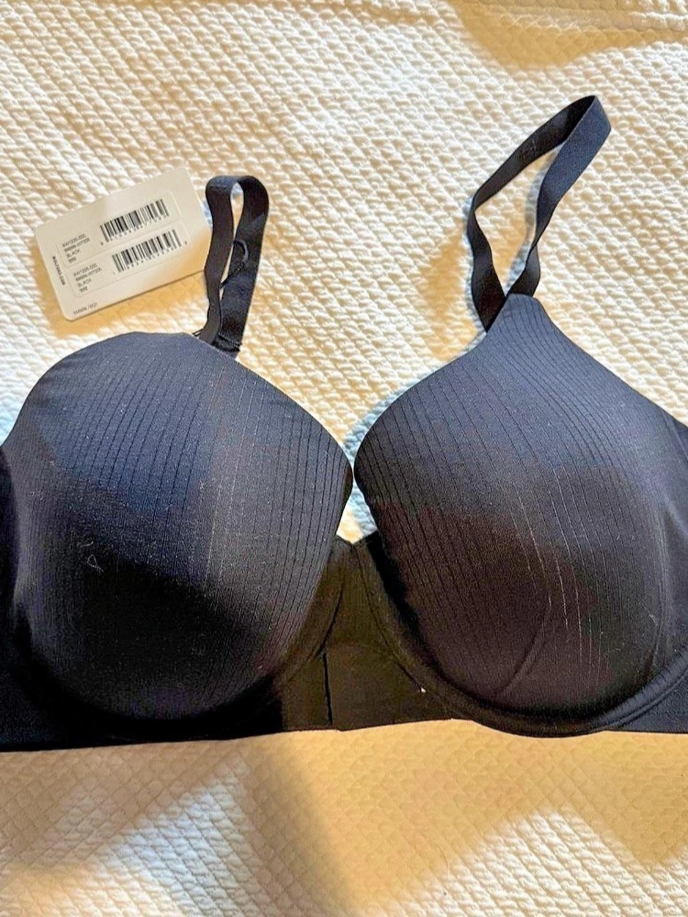 Wolford Beauty Cotton Lightly Lined Demi Bra Black 85E 38DD